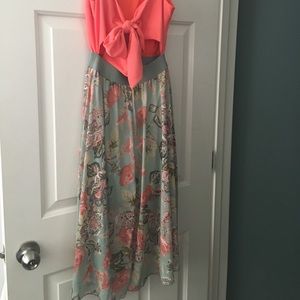 Rustic Hi-Low Dress